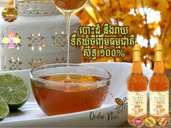 ទឹកឃ្មុំចិញ្ចឹមធម្មជាតិ​ ស្តង់ដារ GMP (1 លីត្រ) - Image 4